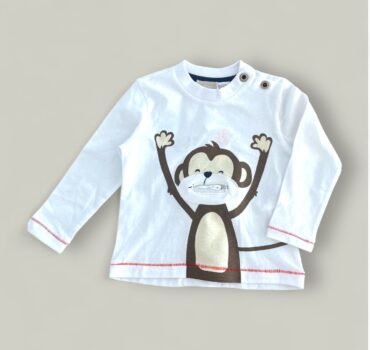 Блуза с маймунка CHICCO - снимка 1 - Блузи за момче - Yomi.Kids