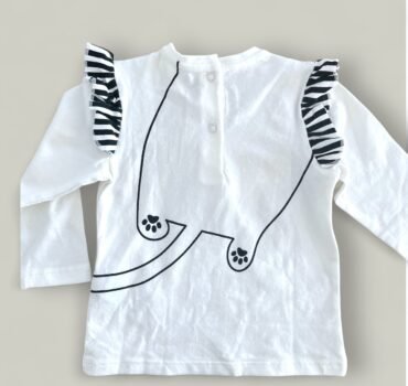 Блуза с принт коте CHICCO - снимка 3 - Блузи за момиче - Yomi.Kids