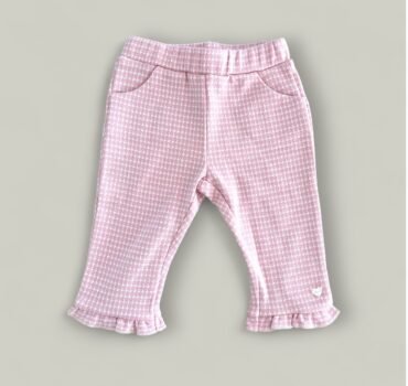 Кариран панталон с къдрици CHICCO - снимка 1 - Панталони и клинове за момиче - Yomi.Kids