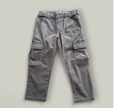 Детски карго панталон CHICCO в светло кафяво - снимка 1 - Панталони за момче - Yomi.Kids