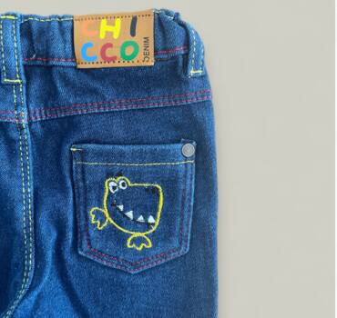 Бебешки дънки, детски дънки за момче CHICCO - снимка 2 - Панталони за момче - Yomi.Kids