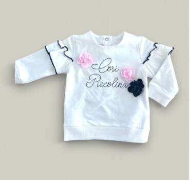 Бебешка блуза с декоративен ръкав CHICCO - снимка 1 - Блузи за момиче - Yomi.Kids