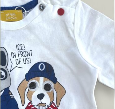 Бебешка блуза CHICCO в бяло - снимка 2 - Блузи за момче - Yomi.Kids