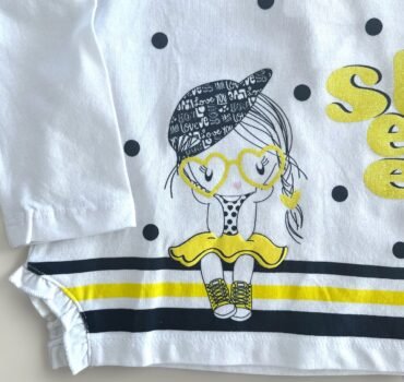 Блуза с принт CHICCO за момиче - снимка 2 - Блузи за момиче - Yomi.Kids