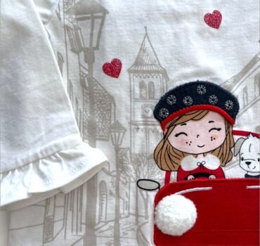 Блуза с якичка CHICCO в бяло - снимка 2 - Блузи за момиче - Yomi.Kids