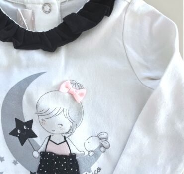 Блуза с якичка и принт CHICCO - снимка 2 - Блузи за момиче - Yomi.Kids