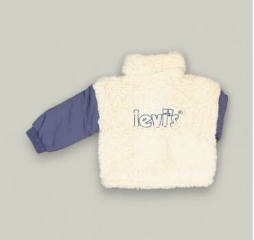 Детско зимно яке LEVIS в бяло и синьо - снимка 2 - Якета за момче и момиче - Yomi.Kids