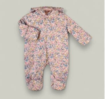 Бебешки космонавт за момиче Penelope Mack с принт цветя - снимка 1 - Якета за момиче - Yomi.Kids