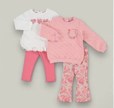 Детски комплект за момиче ISAAC MIZRAHI от 4 части - снимка 1 - Комплекти за момиче - Yomi.Kids