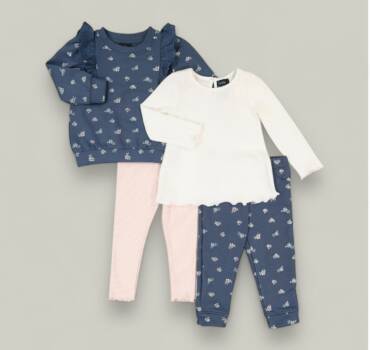 Детски комплект за момиче CYNTHIA ROWLEY от 4 части - снимка 1 - Комплекти за момиче - Yomi.Kids