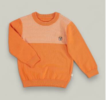 Детски пуловер за момче HAMLEYS от фино меко плетиво - снимка 1 - Блузи за момче - Yomi.Kids