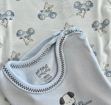 Комплект боди с кученца CHICCO - снимка 2 - Бельо/боди за момче - Yomi.Kids