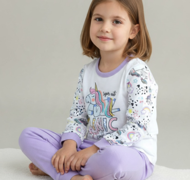 Пижама с принт еднорози CHICCO