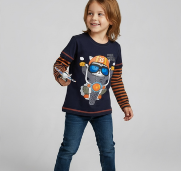 Блуза с принт и 3D елементи CHICCO