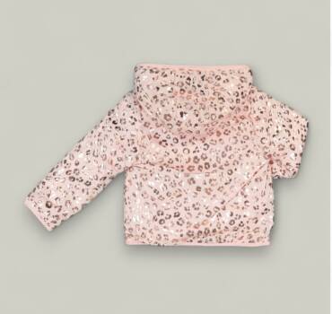 Детско яке за момиче Penelope Mack розово с леопардов принт - снимка 2- Якета за момиче - Yomi.Kids