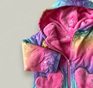 Детско яке за момиче Penelope Mack в цветовете на дъгата - снимка 2 - Якета за момиче - Yomi.Kids
