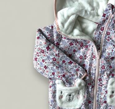 Детско яке за момиче Penelope Mack многоцветно с принт цветя - снимка 2 - Якета за момиче - Yomi.Kids