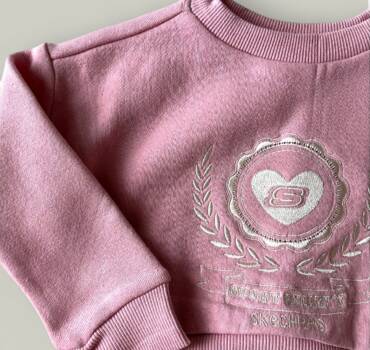 Детски комплект за момиче SKECHERS от 2 части в розов цвят - снимка 2 - Комплекти за момиче - Yomi.Kids