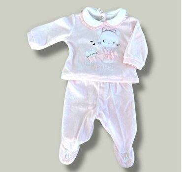 Бебешки комплект котенце CHICCO за момиче от 2 части - снимка 1 - Новородено момиче - Yomi.Kids