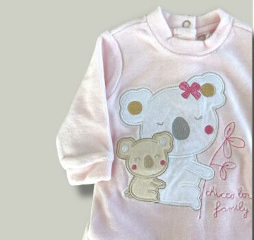 Комплект ромпъри CHICCO, включва 2 броя ромпъри от мека плюшена материя - снимка 3 - Новородено момиче - Yomi.Kids