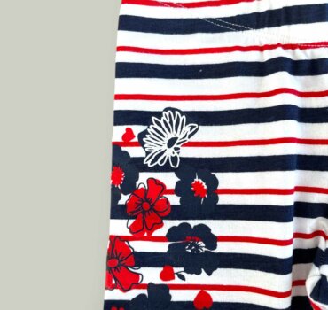 Детски клин райе и цветя CHICCO - снимка 2 - Панталони и клинове - Yomi.Kids