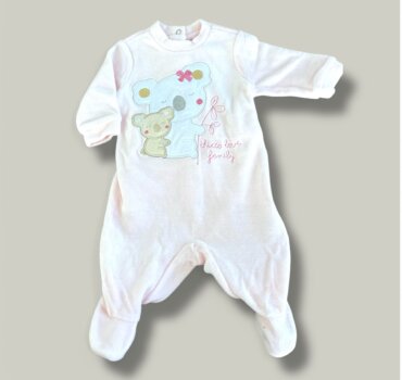 Комплект ромпъри CHICCO, включва 2 броя ромпъри от мека плюшена материя - снимка 2 - Новородено момиче - Yomi.Kids