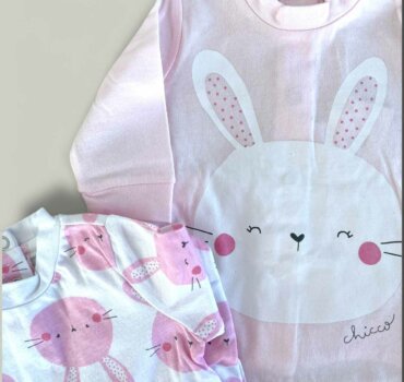 Комплект пижамки зайче CHICCO - снимка 2 - Новородено момиче - Пижами момиче - Yomi.Kids