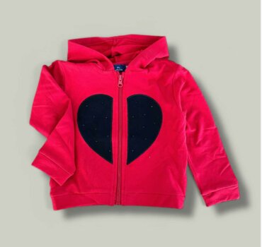 Детски суитчър сърце CHICCO - снимка 1 - Суитчъри/жилетки за момиче - Yomi.Kids