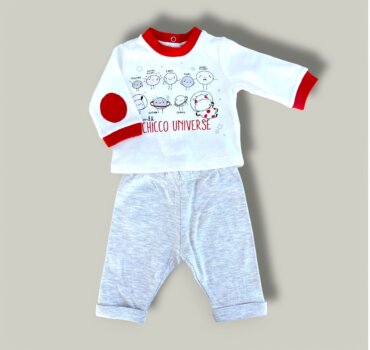 Бебешки комплект вселена CHICCO от 2 части - снимка 1 - Новородено момче/момиче - Yomi.Kids