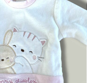 Бебешки ромпър зайче и коте CHICCO - снимка 2 - Новородено момиче - Yomi.Kids