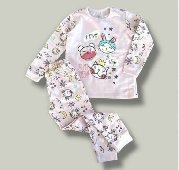 Детска пижама CHICCO в розово - снимка 1 - Пижами за момиче - Yomi.Kids