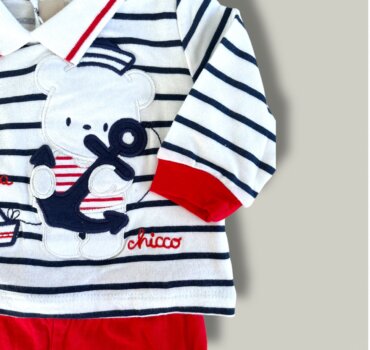 Бебешки комплект за момче CHICCO от 2 части - снимка 2 - Новородено момче - Yomi.Kids