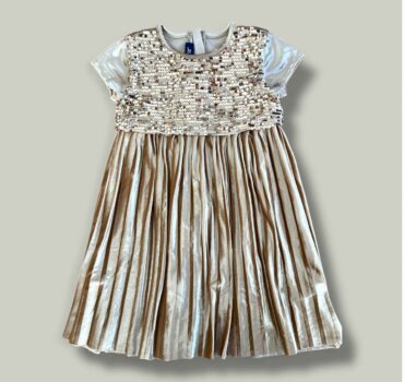 Детска рокля с пайети CHICCO - снимка 1 - Рокли - Yomi.Kids