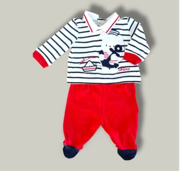 Бебешки комплект за момче CHICCO от 2 части - снимка 1 - Новородено момче - Yomi.Kids