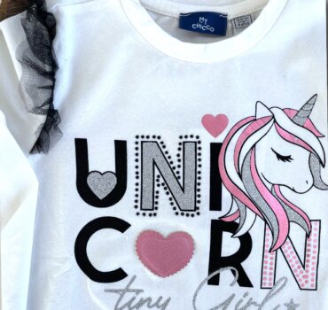 Детска блуза еднорог CHICCO - снимка 2 - Блузи за момиче - Yomi.Kids