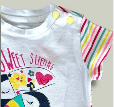 Тениска CHICCO Toucan в бяло - снимка 2 - Тениски и потници за момиче - Yomi.Kids