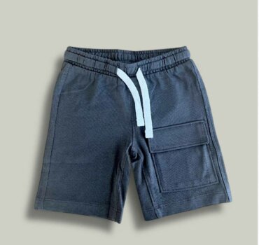 Къс панталон CHICCO Cargo в тъмно сиво - снимка 1 - Къси панталони за момче - Yomi.Kids