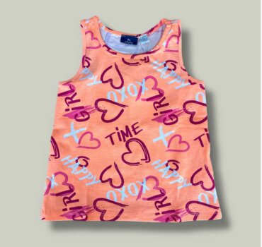 Потник CHICCO Xoxo в цвят корал - снимка 1 - Тениски и потници за момиче - Yomi.Kids