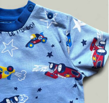 Тениска CHICCO Cars в синьо - снимка 2 - Тениски и потници за момче - Yomi.Kids
