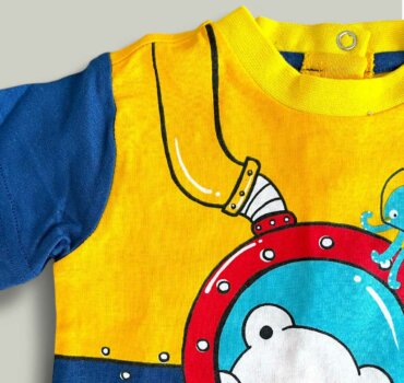 Комплект CHICCO Mar в синьо и жълто - снимка 2 - Комплекти с къс ръкав за момче - Yomi.Kids