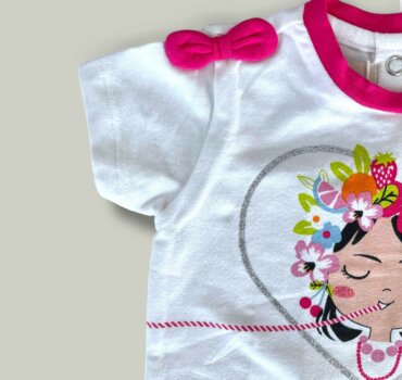 Тениска CHICCO Frida в бяло - снимка 2 - Тениски и потници за момиче - Yomi.Kids