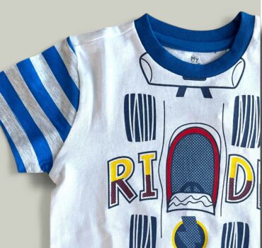 Тениска CHICCO Ride в бяло - снимка 2 - Тениски и потници за момче - Yomi.Kids