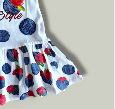 Рокля CHICCO Wild Style в бяло - снимка 2 - Рокли и поли - Yomi.Kids