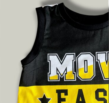 Комплект CHICCO Move в бяло, жълто и черно - снимка 3 - Комплекти с къс ръкав за момче - Yomi.Kids