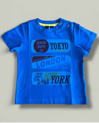 Тениска CHICCO Tokyo в синьо - снимка 1 - Тениски и потници за момче - Yomi.Kids