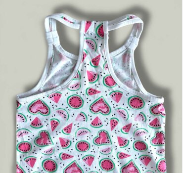 Рокля CHICCO Watermelove в бяло и розово - снимка 2 - Рокли и поли - Yomi.Kids