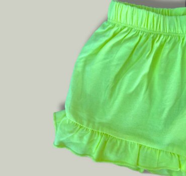 Къс панталон CHICCO Yellow в лимонено жълто - снимка 2 - Къси панталони за момиче - Yomi.Kids