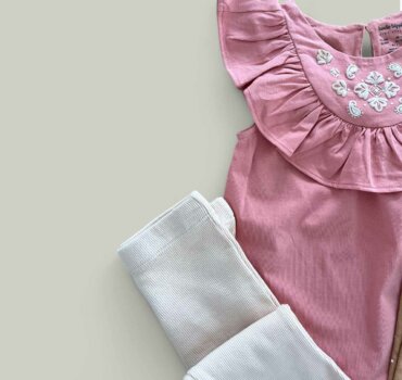 Комплект Haute Hippie включва 4 части - снимка 9 - Комплекти с къс ръкав за момиче - Yomi.Kids