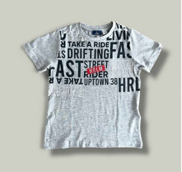 Тениска CHICCO Str в сиво - снимка 1 - Тениски и потници за момче - Yomi.Kids