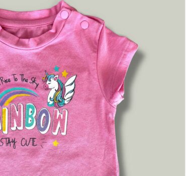 Тениска CHICCO Rainbow в розово - снимка 2 - Тениски и потници за момиче - Yomi.Kids